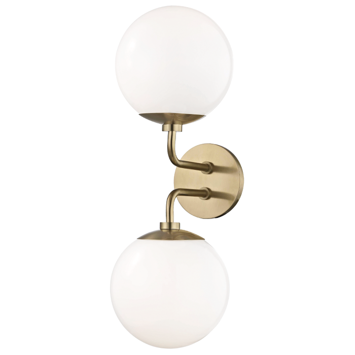 Mitzi Stella 2 Light Wall Sconce Model: H105102-AGB