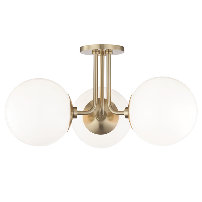 Mitzi Stella 3 Light Semi Flush Model: H105603-AGB