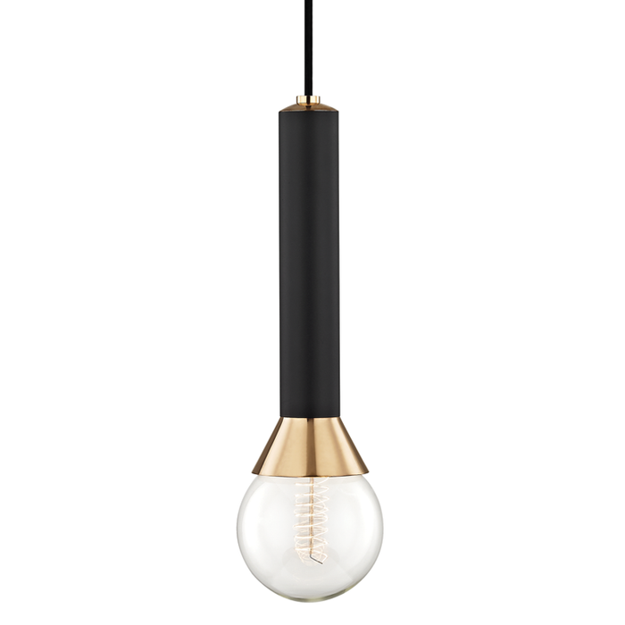 Mitzi Via 1 Light Pendant Model: H169701-POC/BK