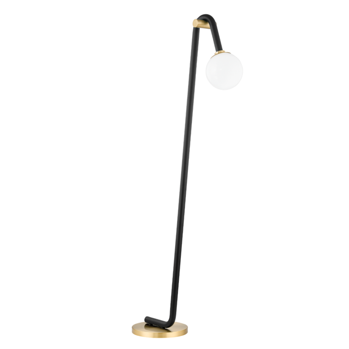 Mitzi Whit 1 Light Floor Lamp Model: HL382401-AGB/BK