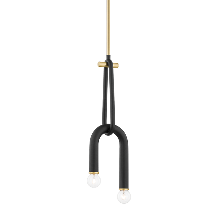 Mitzi Whit 2 Light Pendant Model: H382702-AGB/BK