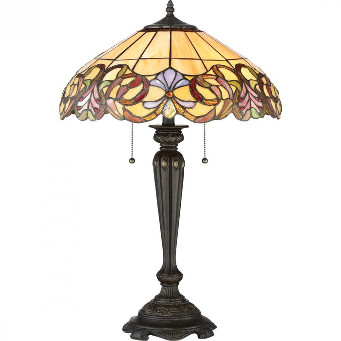 Quoizel 2 Light Blossom Table Lamp Model: TF2802TIB