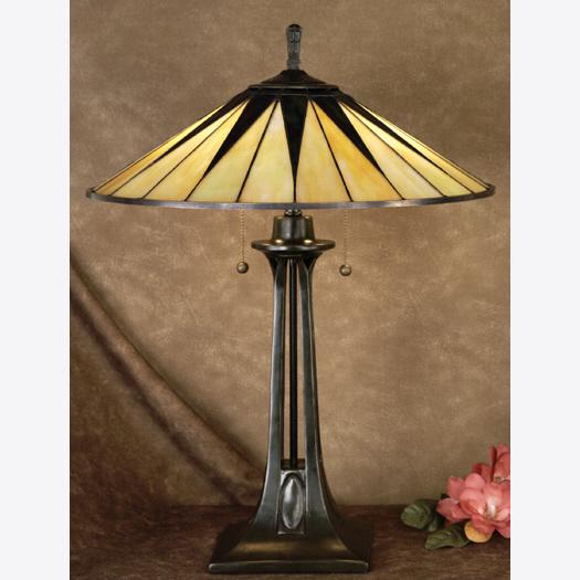 Quoizel 2 Light Gotham Table Lamp Model: TF6668VB