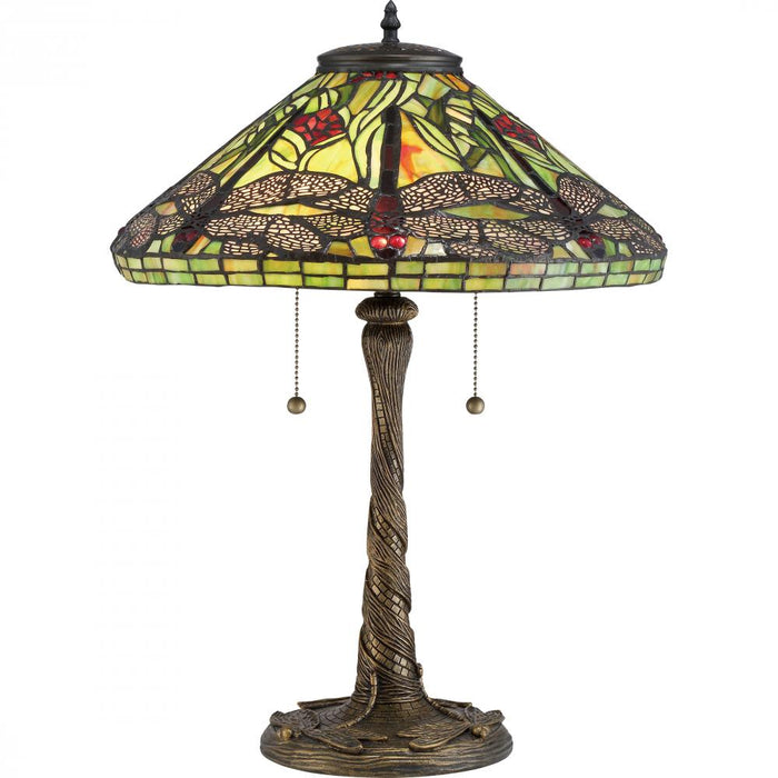 Quoizel 2 Light Jungle Dragonfly Table Lamp Model: TF2598T