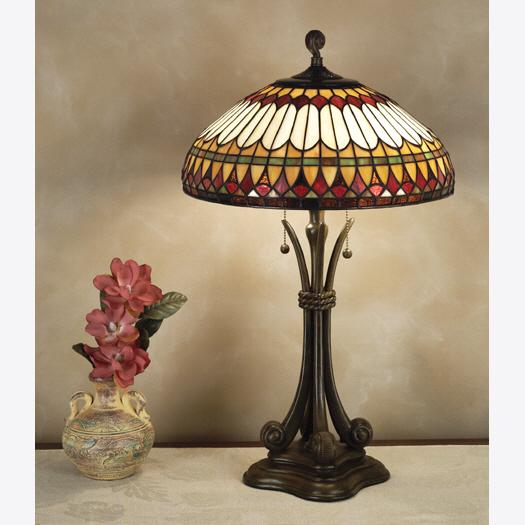 Quoizel 2 Light West End Table Lamp Model: TF6660BB