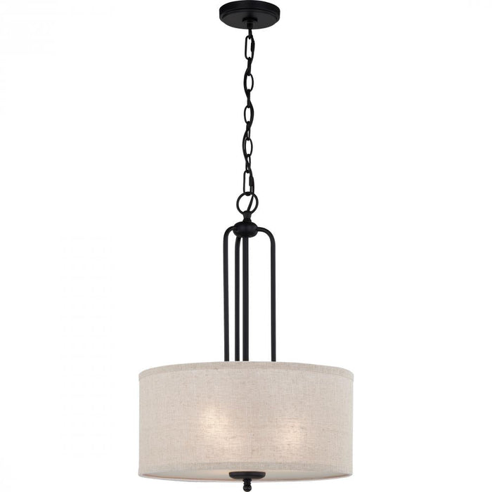 Quoizel 3 Light Blanche Pendant Model: BLA2816MBK