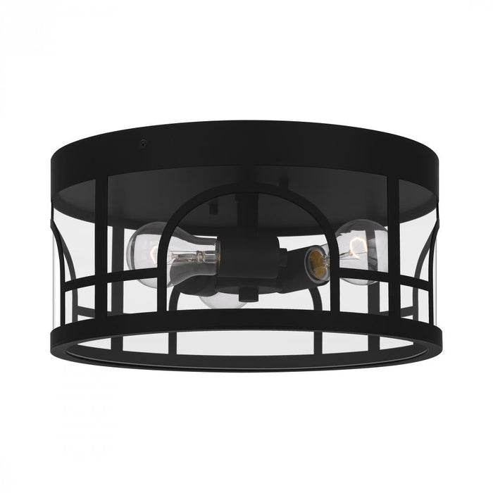 Quoizel 3 Light Brampton Flush Mount Model: BRM1314MBK