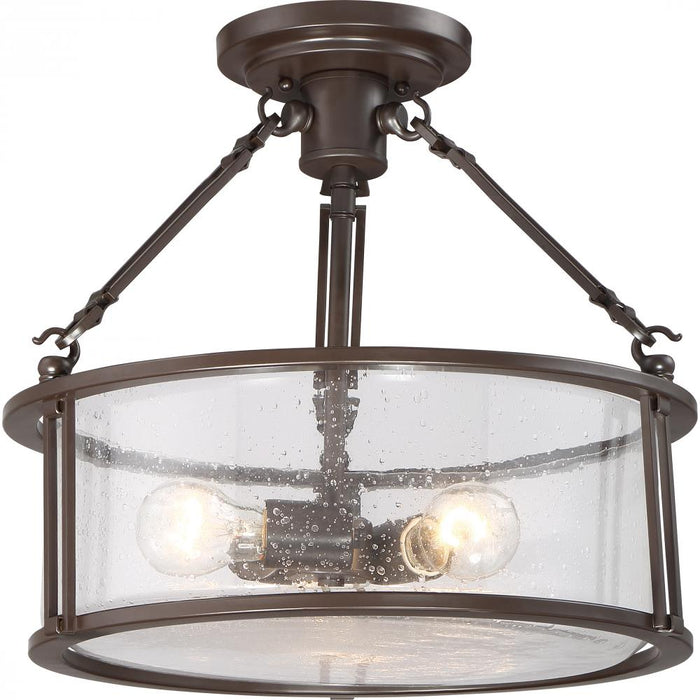 Quoizel 3 Light Buchanan Semi Flush Mount Model: BCN1716WT