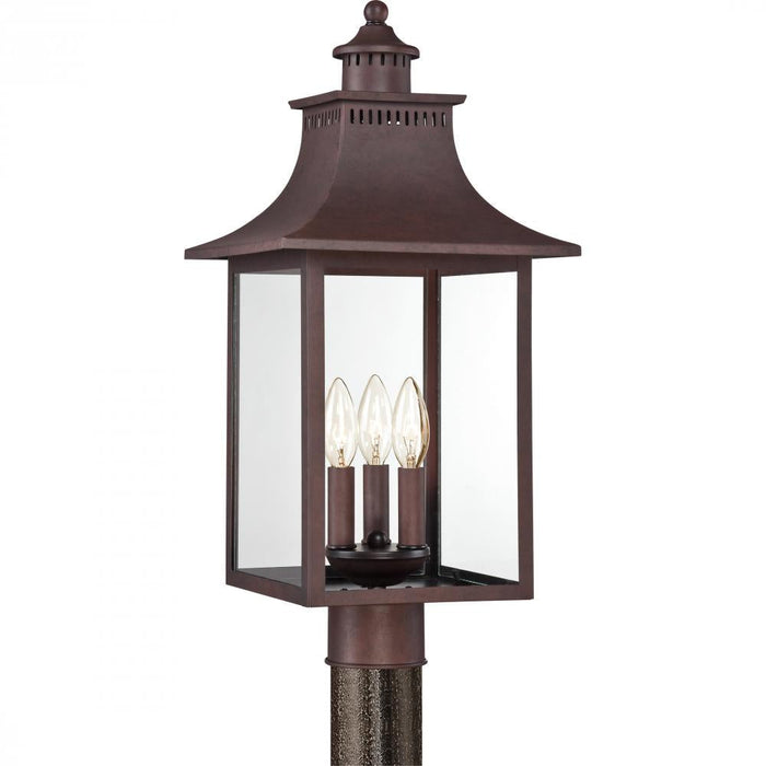 Quoizel 3 Light Chancellor Outdoor Lantern Model: CCR9010CU