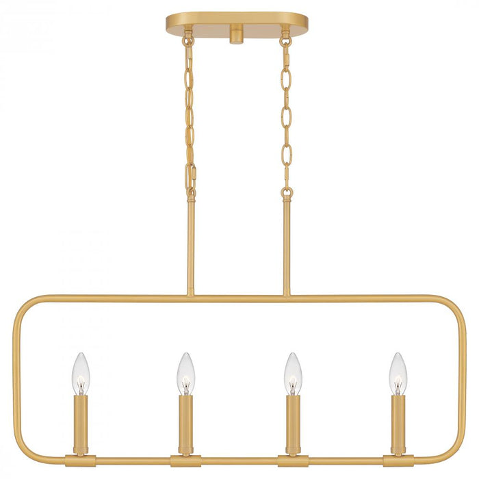 Quoizel 4 Light Abner Island Chandelier Model: ABR432AB