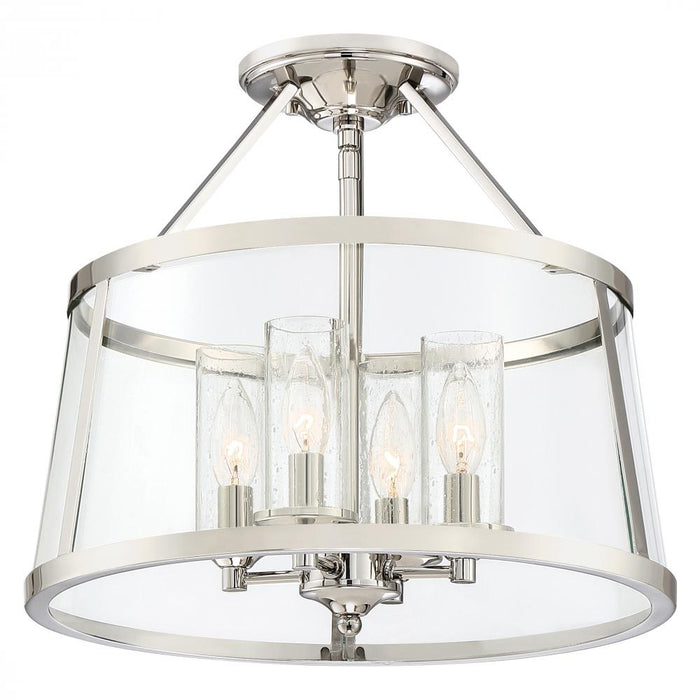 Quoizel 4 Light Barlow Semi Flush Mount Model: BAW1716PK