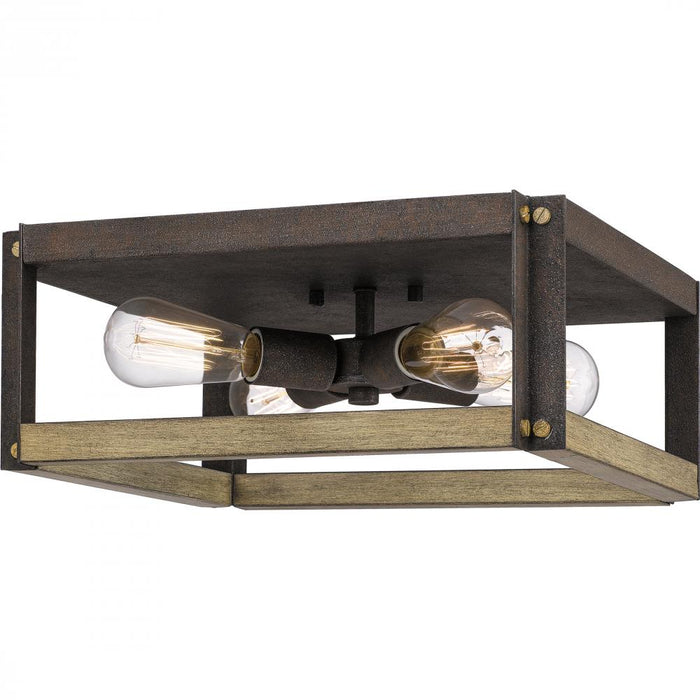 Quoizel 4 Light Finn Flush Mount Model: FNN1615RK