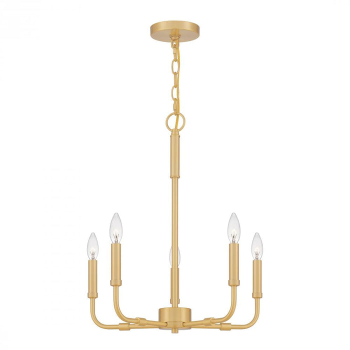 Quoizel 5 Light Abner Chandelier Model: ABR5018MBK