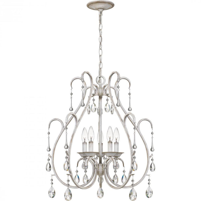 Quoizel 5 Light Blanca Chandelier Model: BLC5005AWH