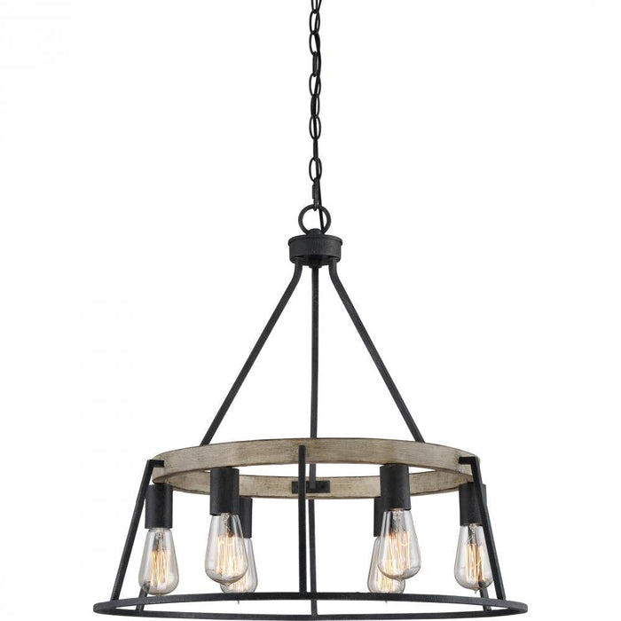 Quoizel 6 Light Brockton Chandelier Model: BRT5006GK