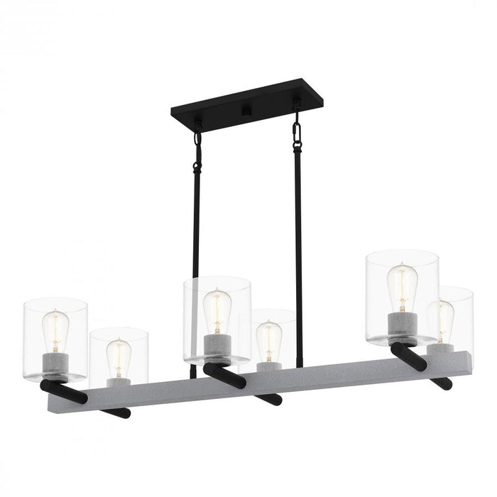 Quoizel 6 Light Caldwell Chandelier Model: CDW138MBK