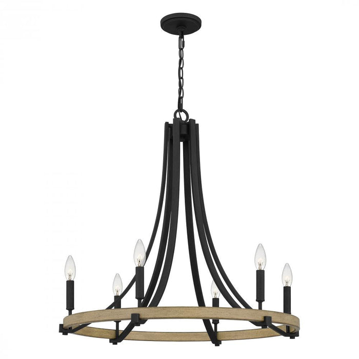 Quoizel 6 Light Colombes Chandelier Model: CMS5028GK