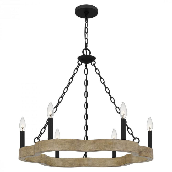 Quoizel 6 Light Croix Chandelier Model: CRX5027MBK