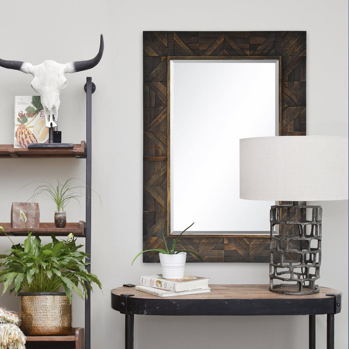 Renwil Madden Rectangle Mirror With A Dark Frame Model: MT2201