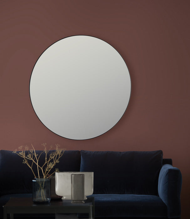 Renwil Sofi Round Mirror With A Balck Frame Model: MT2288