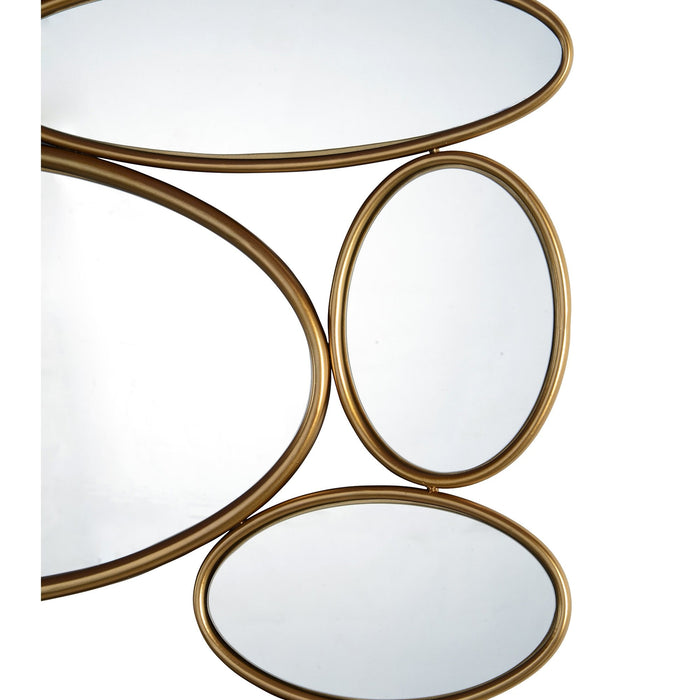 Renwil Solonette Irregular Mirror With A Brass Frame Model: MT2298