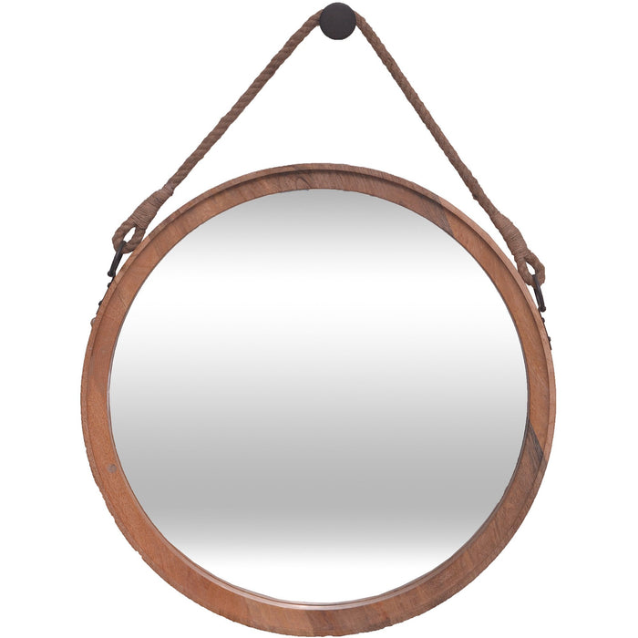 Renwil Cate Round Mirror With A Natural Frame Model: MT2305