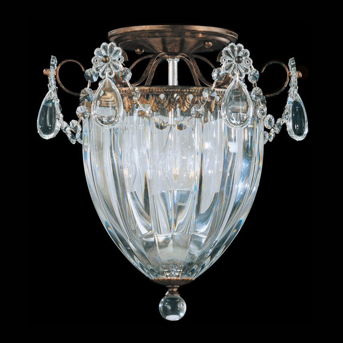 Schonbek Bagatelle 3 Light Crystal Close to Ceiling Light