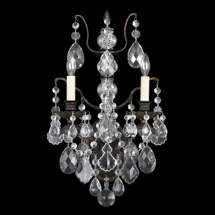 Schonbek Bordeaux 2 Light Crystal Wall Sconce