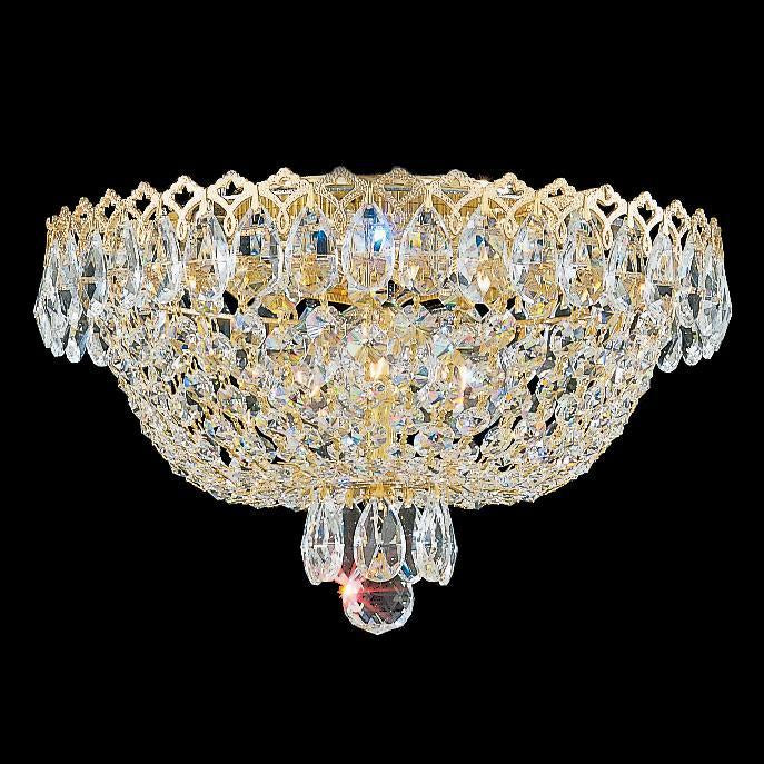 Schonbek Camelot 3 Light Crystal Close to Ceiling Light