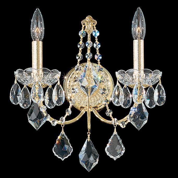 Schonbek Century 2 Light Crystal Wall Sconce