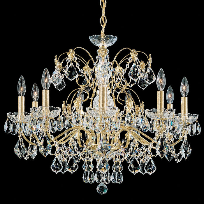 Schonbek Century 9 Light Crystal Chandelier