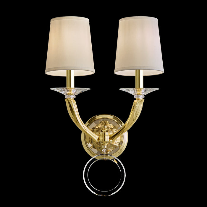 Schonbek Emilea 2 Light Crystal Wall Sconce