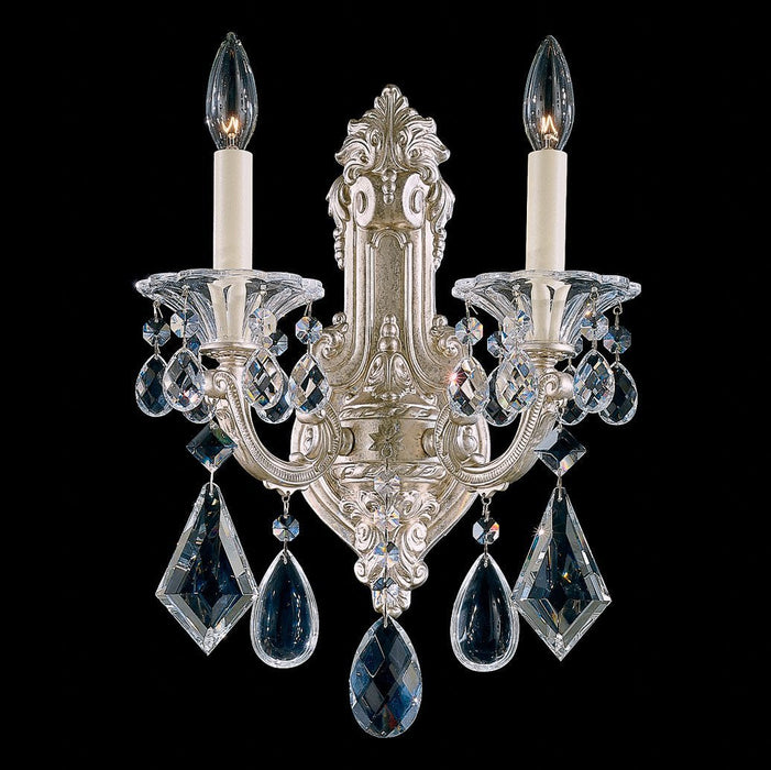 Schonbek La Scala 2 Light Crystal Wall Sconce