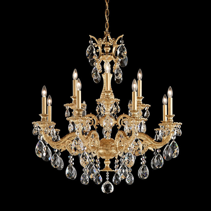 Schonbek Milano 12 Light Crystal Chandelier