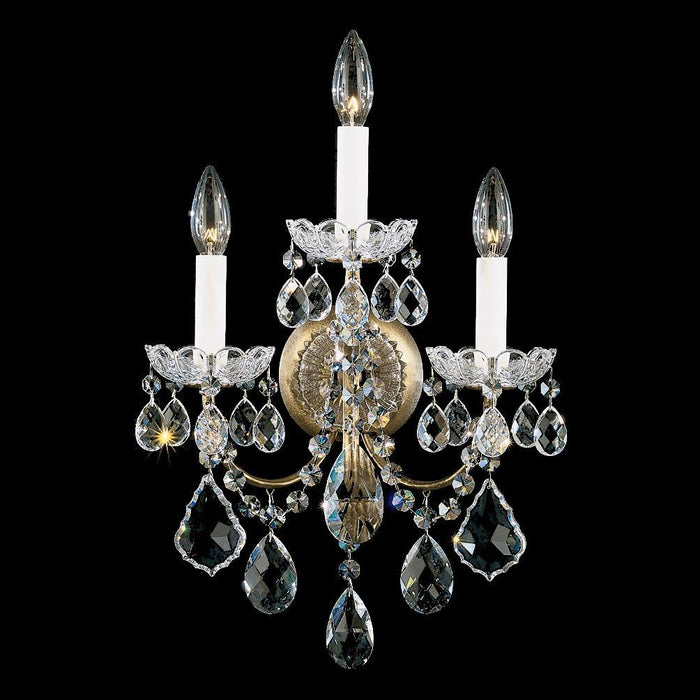 Schonbek New Orleans 3 Light Crystal Wall Sconce