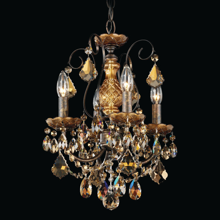 Schonbek New Orleans 4 Light Crystal Chandelier