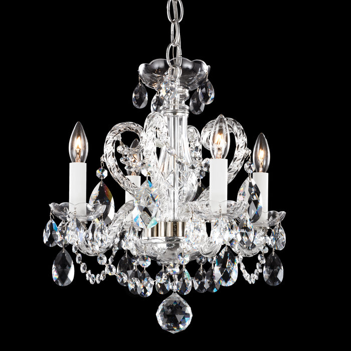 Schonbek Novielle 4 Light 110v Chandelier In Silver Model: NV3904N-40A