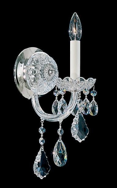 Schonbek Olde World 1 Light Crystal Wall Sconce