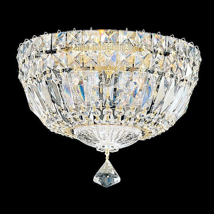 Schonbek Petit Crystal Deluxe 4 Light Crystal Close to Ceiling Light Model: 5891-40S