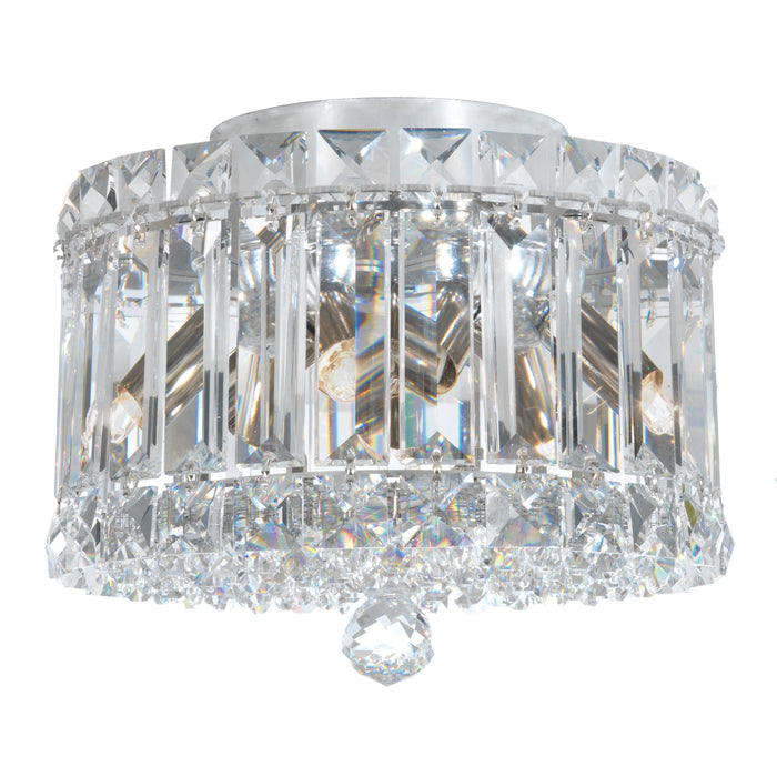 Schonbek Plaza 4 Light Crystal Close to Ceiling Light