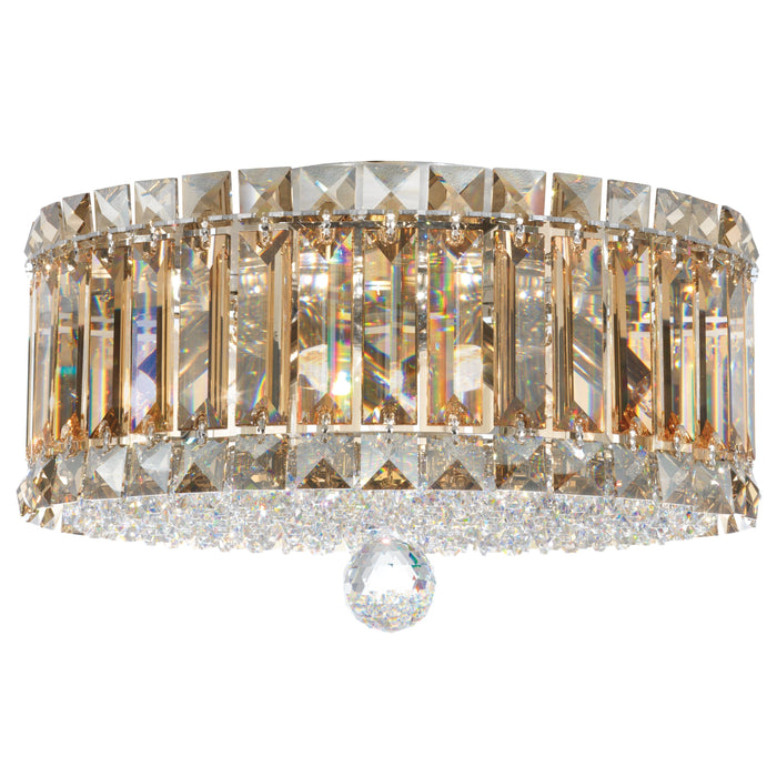 Schonbek Plaza 4 Light Crystal Close to Ceiling Light