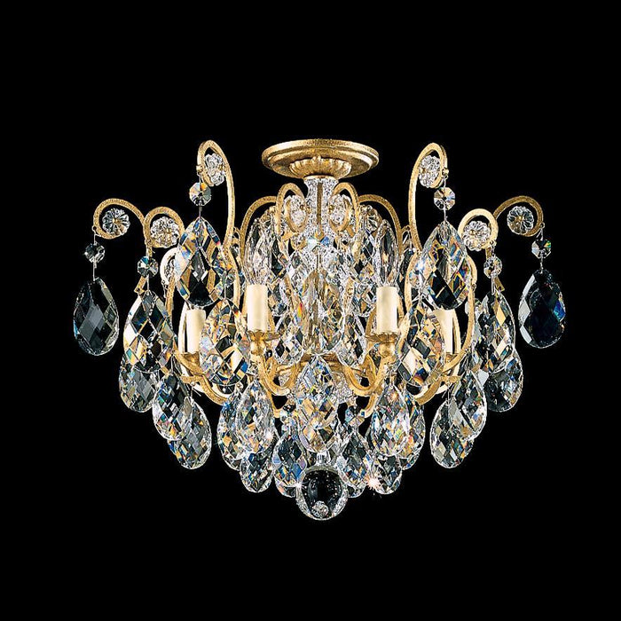 Schonbek Renaissance 6 Light Crystal Close to Ceiling Light