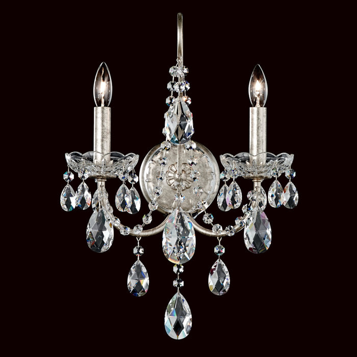 Schonbek Sonatina 2 Light Crystal Wall Sconce