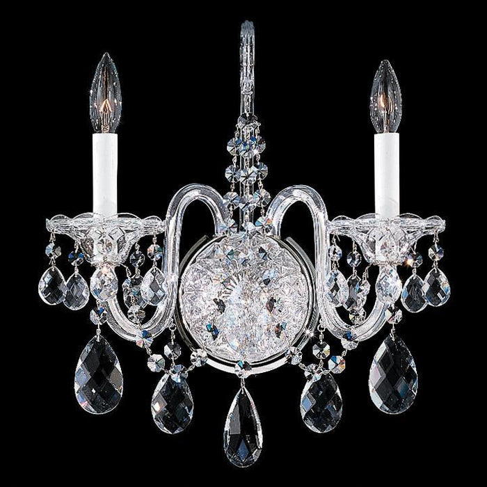 Schonbek Sterling 2 Light Crystal Wall Sconce