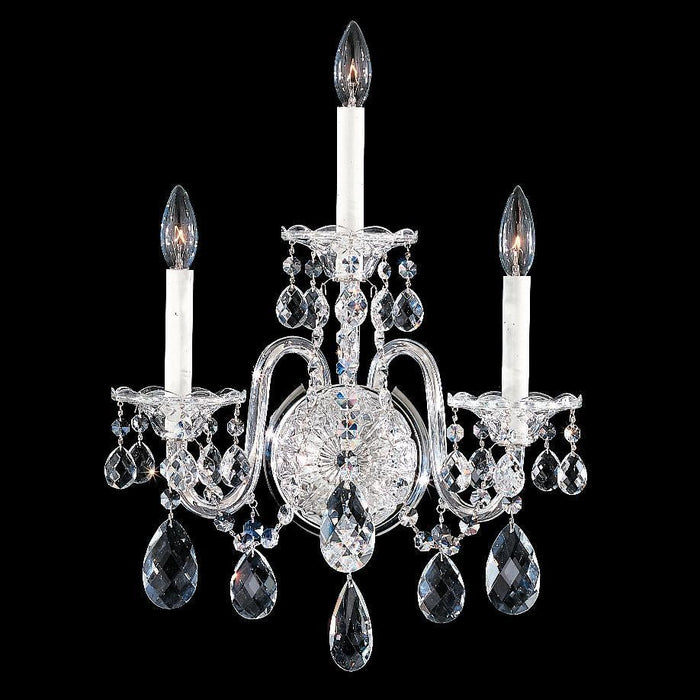 Schonbek Sterling 3 Light Crystal Wall Sconce