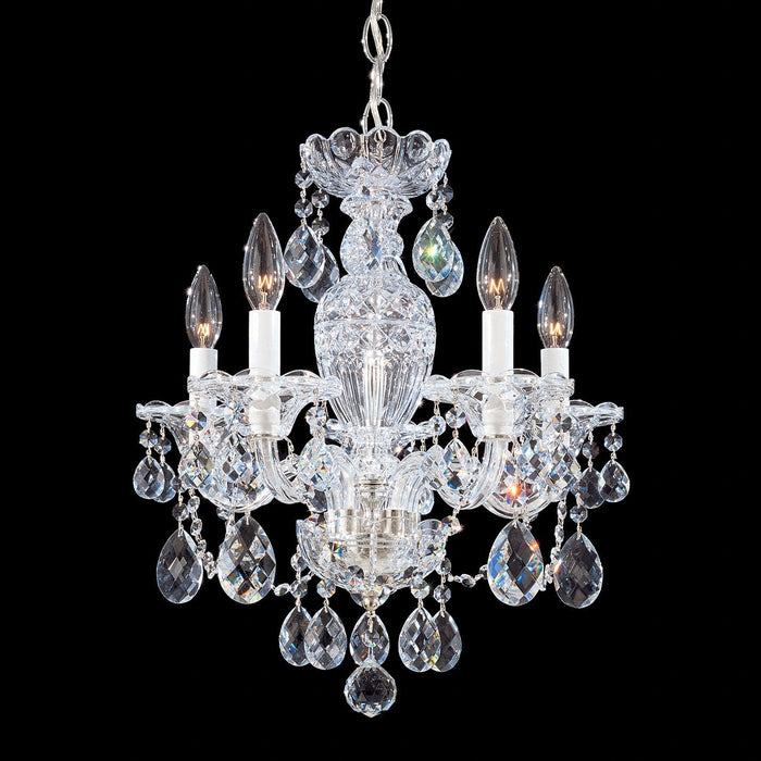 Schonbek Sterling 5 Light Crystal Chandelier