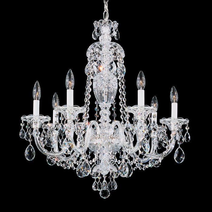 Schonbek Sterling 7 Light Crystal Chandelier