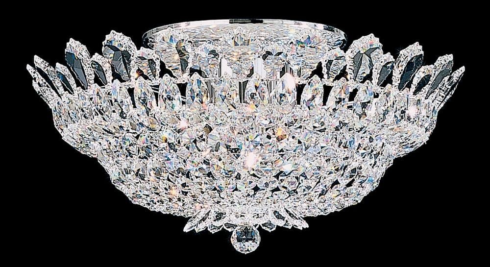 Schonbek Trilliane 10 Light Crystal Close to Ceiling Light