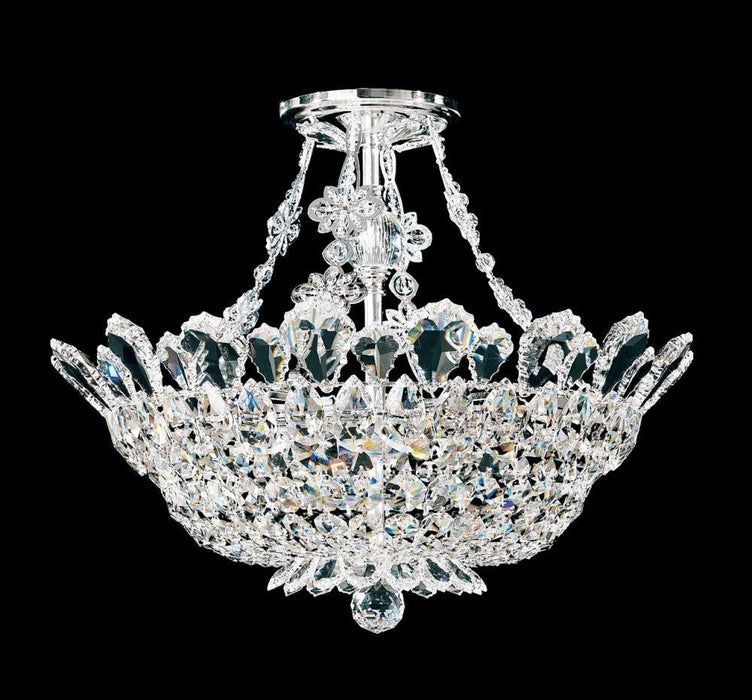 Schonbek Trilliane 8 Light Crystal Close to Ceiling Light