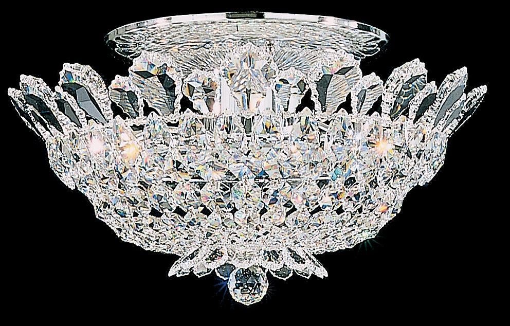 Schonbek Trilliane 8 Light Crystal Close to Ceiling Light